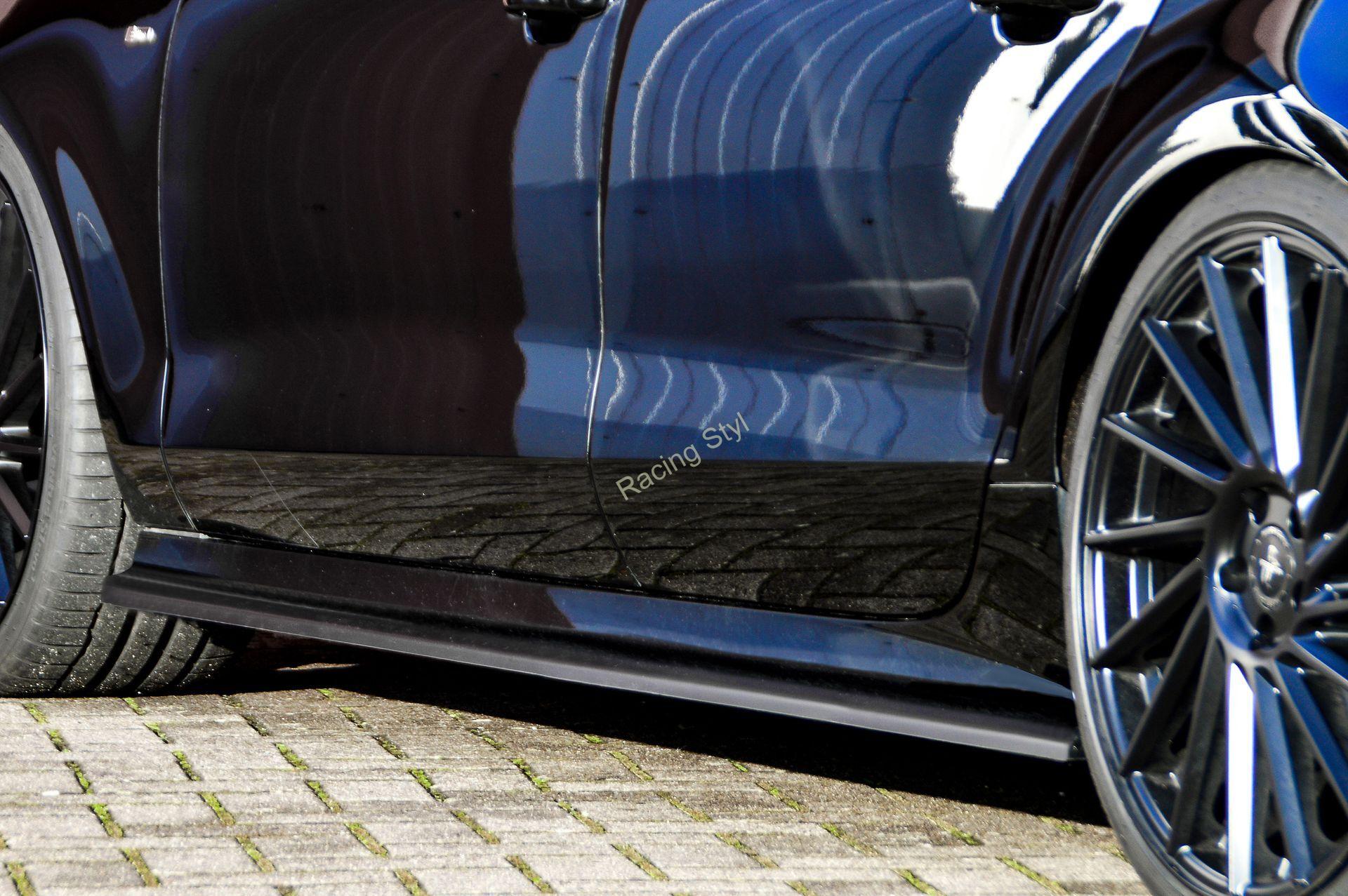 Audi A7 C7 4G Facelift nástavce pod boční prahy Glossy Black IN Tuning Lesk.