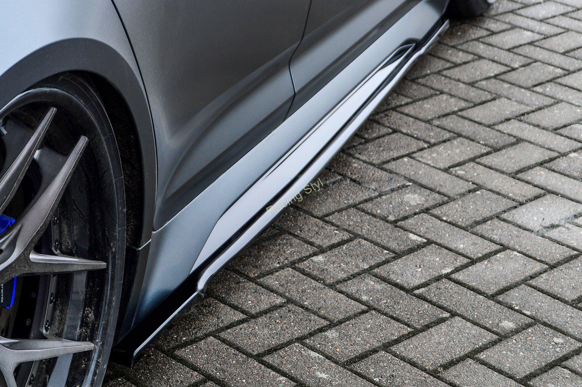 Audi RS7 C8 nástavce na boční prahy Glossy Black IN Tuning Lesk.