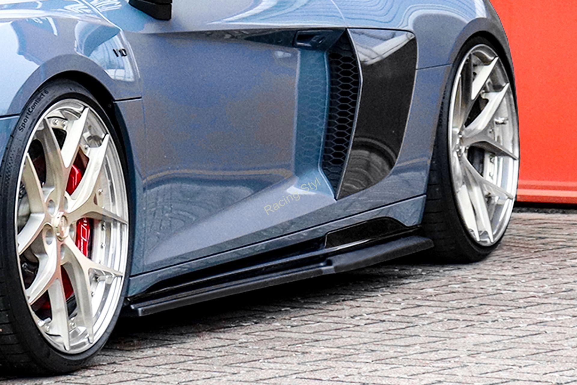 Audi R8 4S Facelift spoilery pod boční prahy IN Tuning Matt.