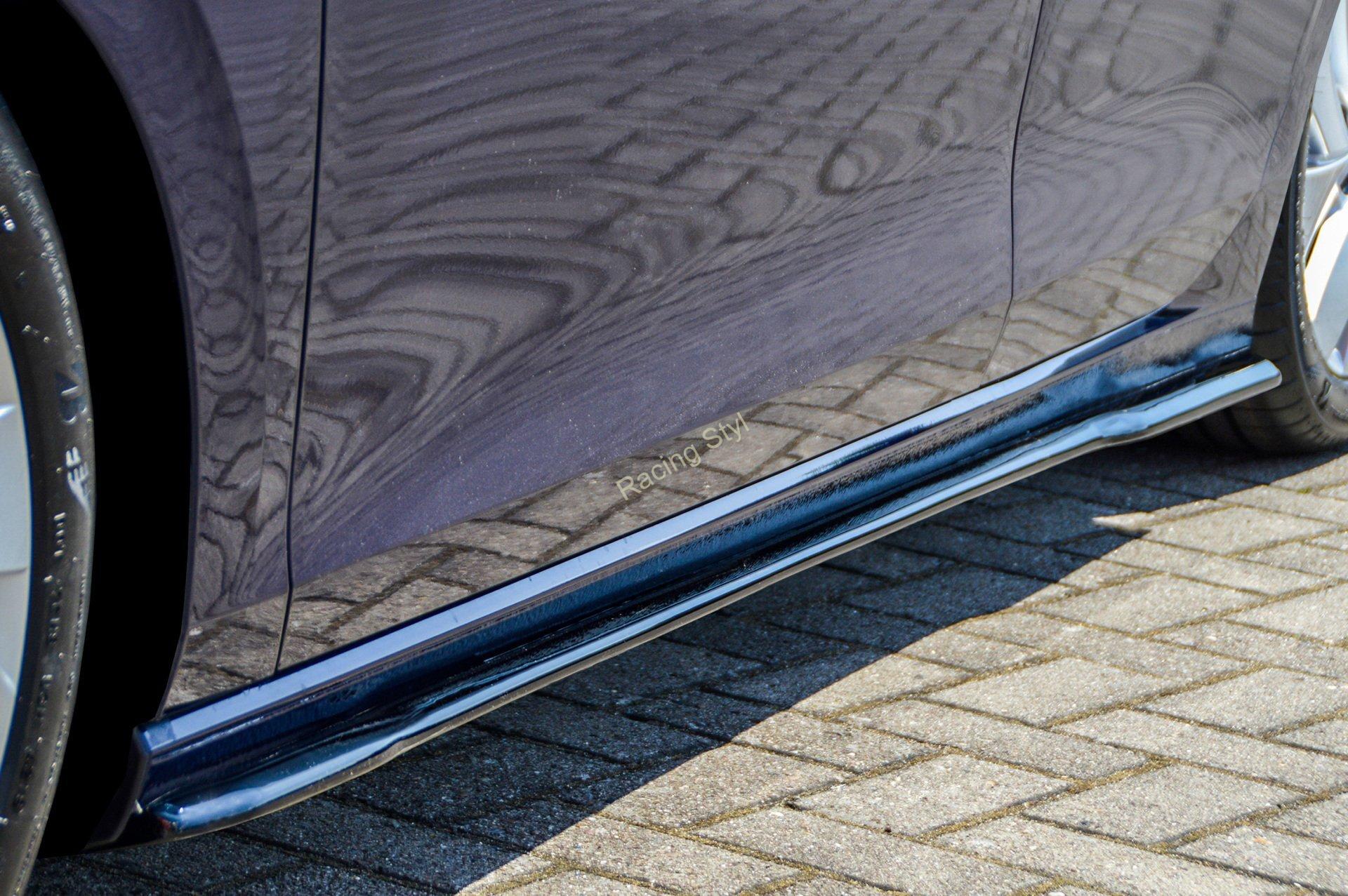 VW Golf 8 nástavce na boční prahy Glossy Black IN Tuning Lesk.