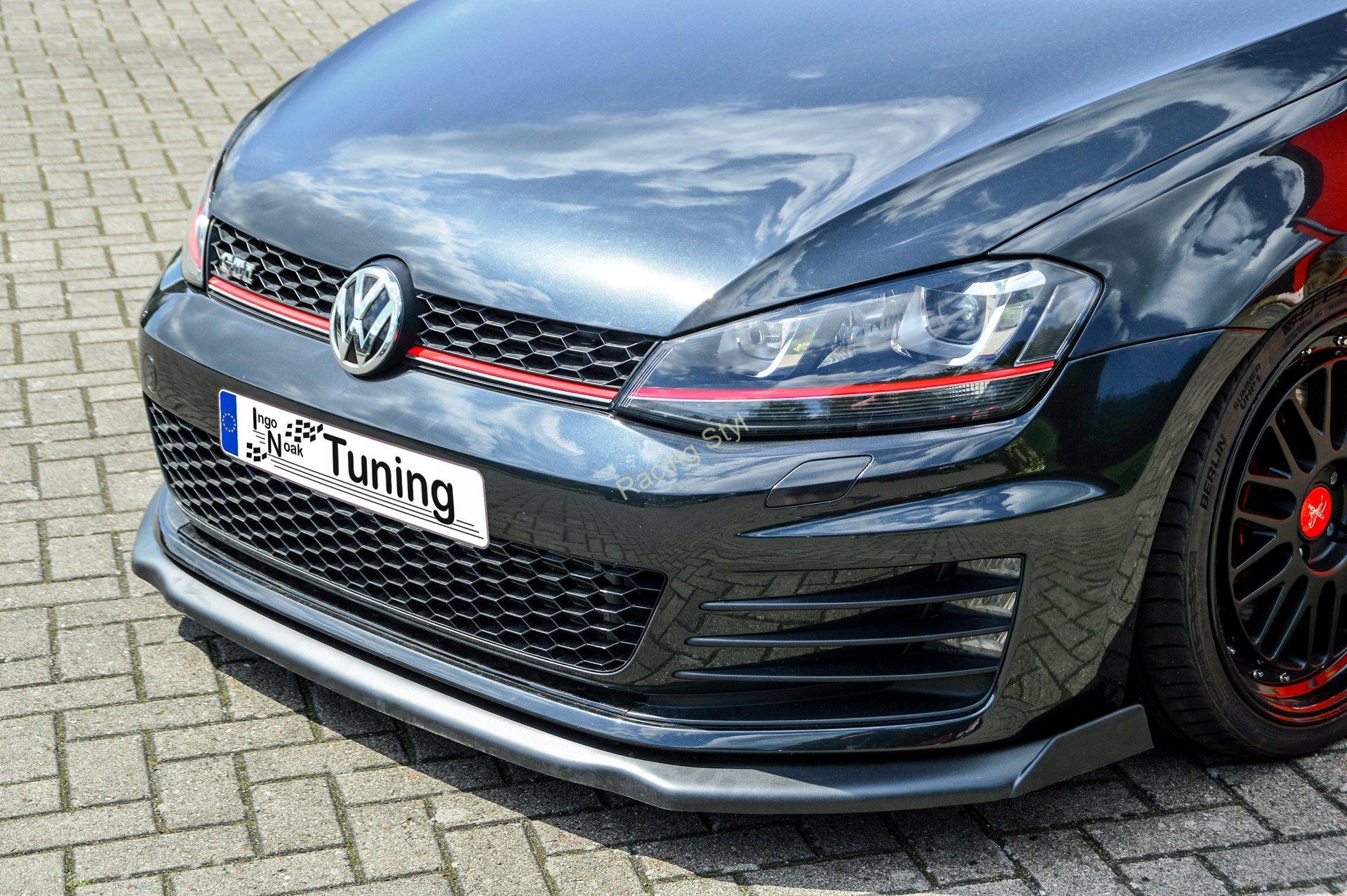 VW Golf 7 AU GTI/ GTD přední spoiler lipa s křidélky IN Tuning Matt.