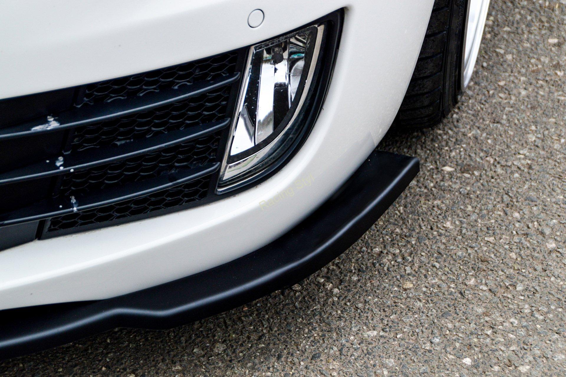 VW Golf 6 1K GTI/ GTD přední spoiler lipa Glossy Black verze 2 IN Tuning Lesk.