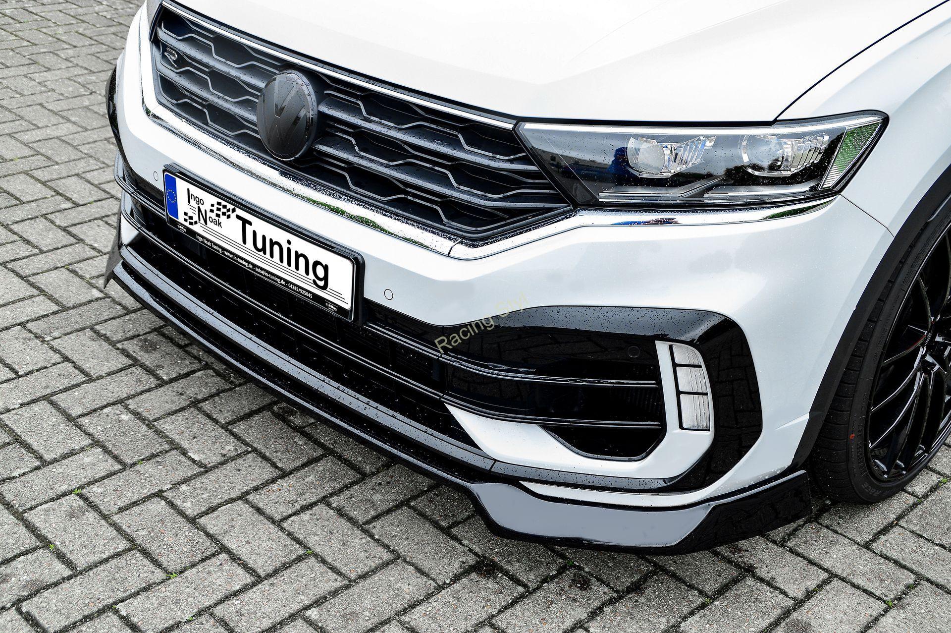 VW T-ROC R přední spoiler lipa Glossy Black IN Tuning Lesk.