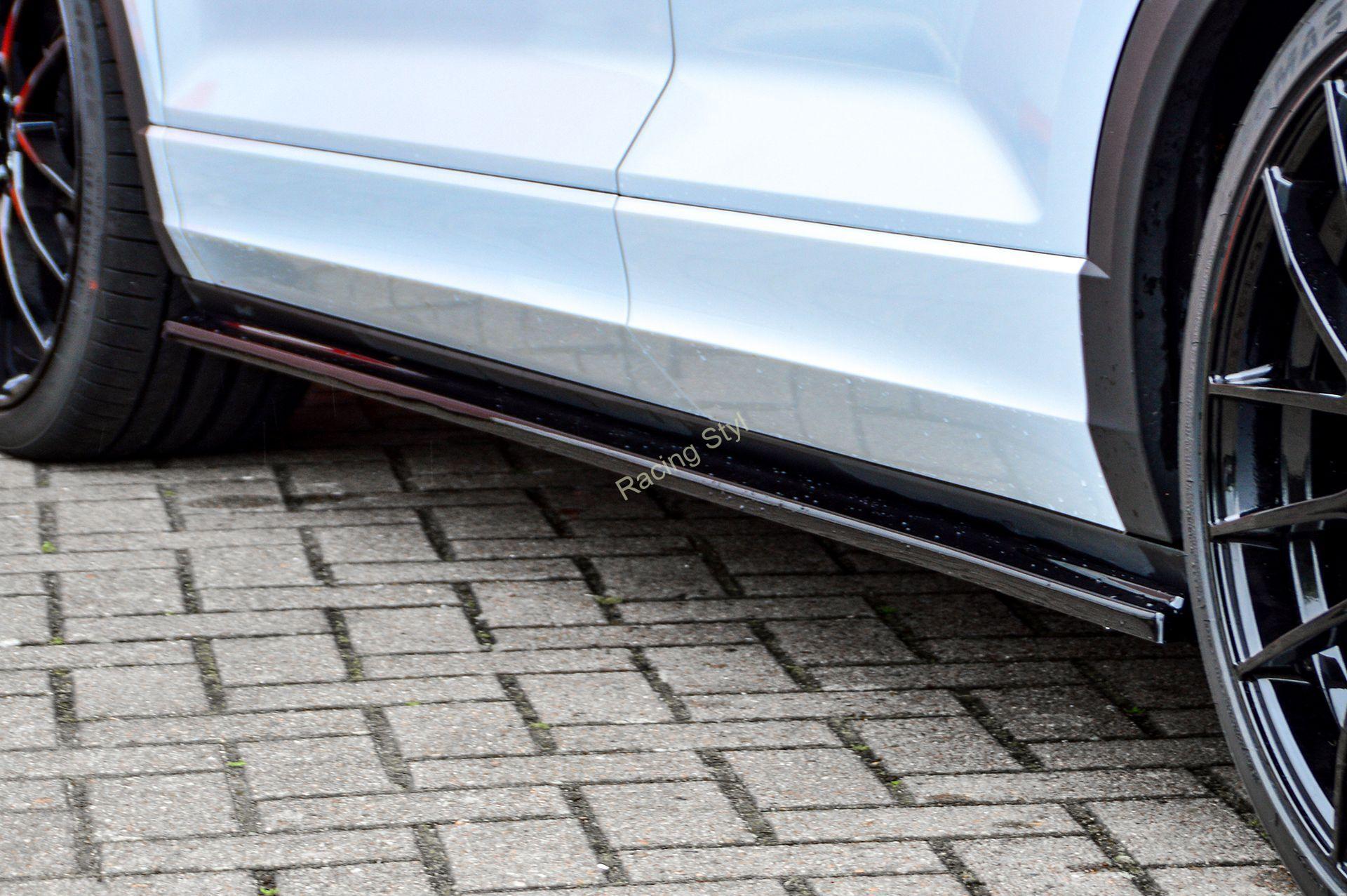 VW T-ROC R nástavce pod boční prahy Glossy Black IN Tuning Lesk.