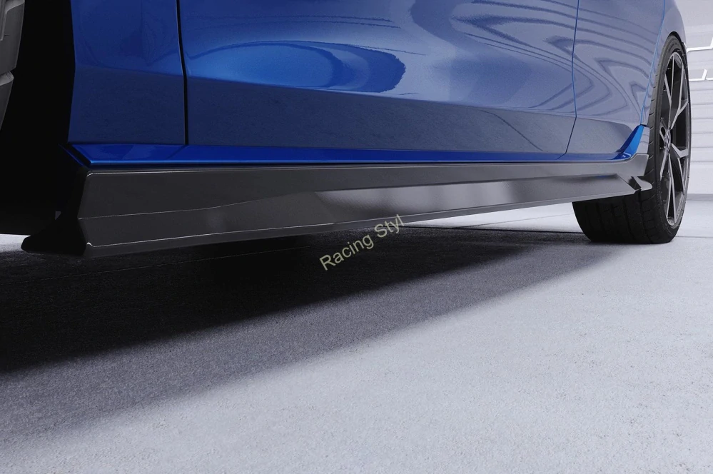 VW Golf 8 R nástavce na boční prahy Glossy Black CSR Lesk.