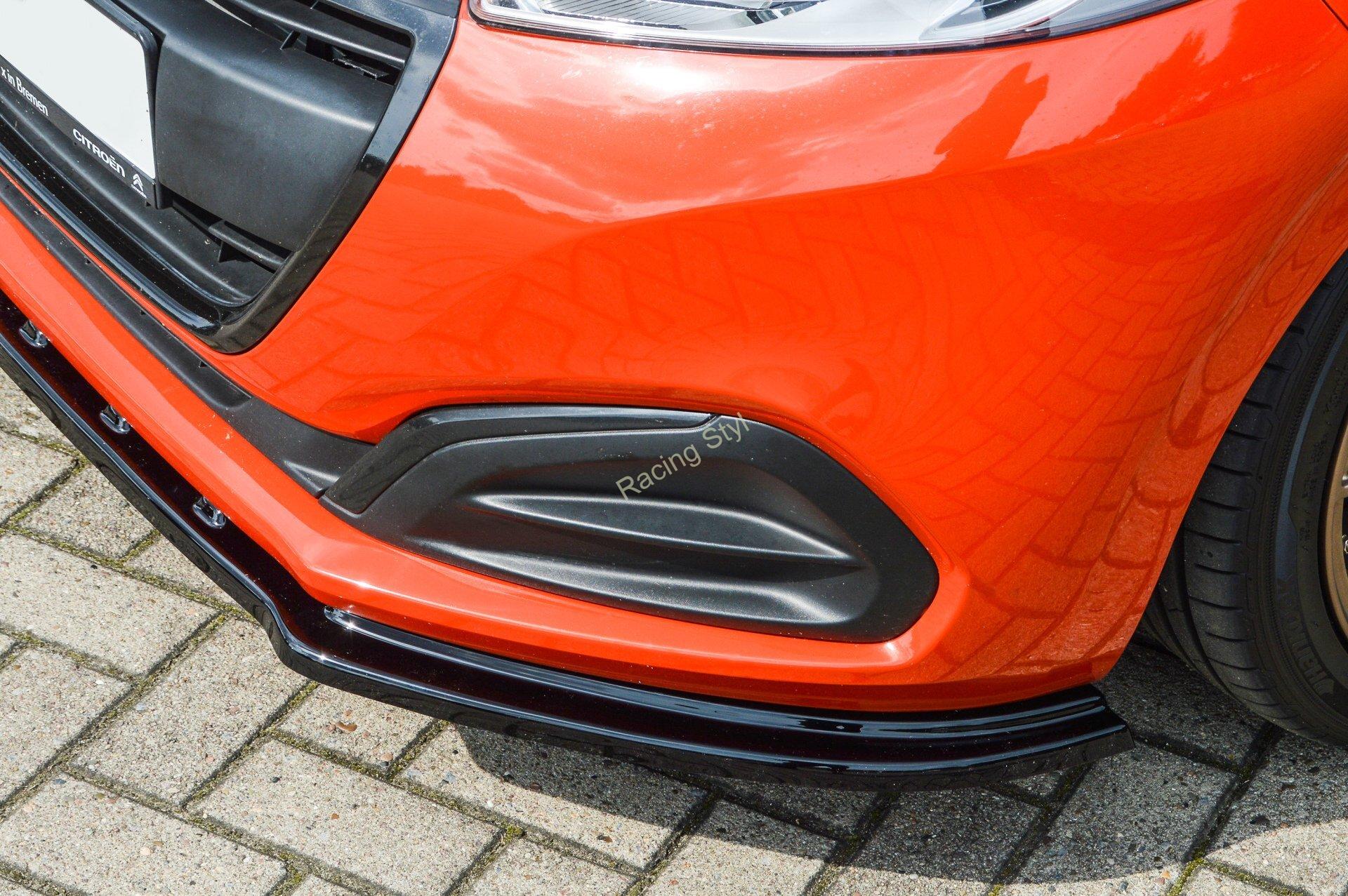 Peugeot 208 Facelift přední spoiler lipa Glossy Black IN Tuning Lesk.