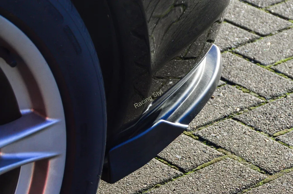 Porsche Cayman 987 2009-13 boční spoilery na zadní nárazník Glossy Black s křidélky IN Tuning Lesk.