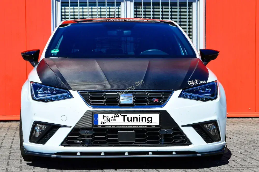 Seat Ibiza 6F KJ přední spoiler lipa s křidélky IN Tuning Matt.