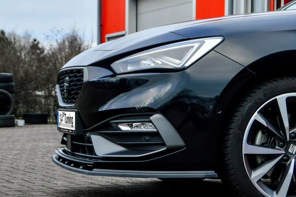 Seat Leon KL přední spoiler lipa Glossy Black IN Tuning Lesk.