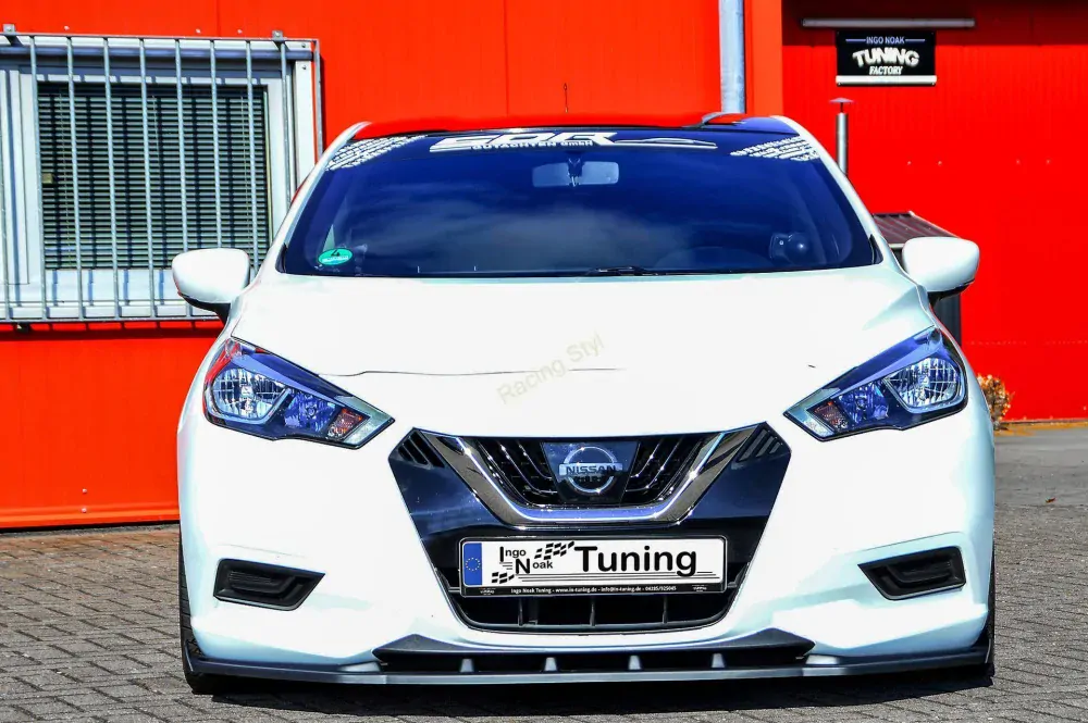 Nissan Micra 5 K14 přední spoiler lipa s křidélky IN Tuning Matt.
