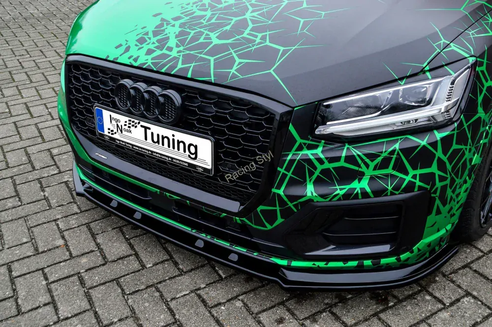Audi Q2 GA spoiler pod přední nárazník IN Tuning Matt.