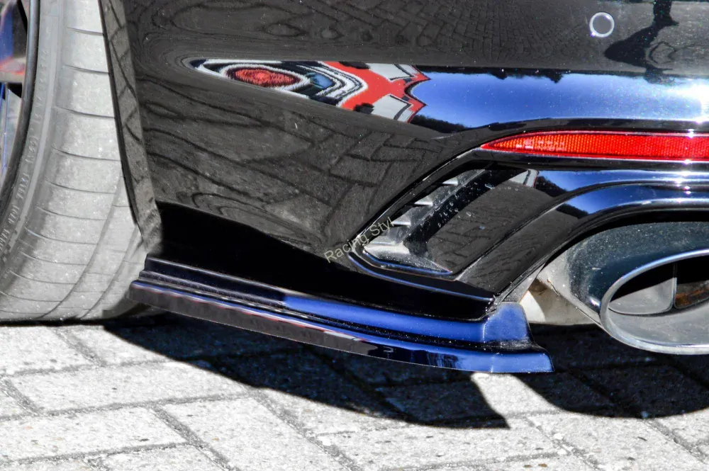 Audi RS5 B9 F5 boční spoilery na zadní nárazník Glossy Black IN Tuning Lesk.