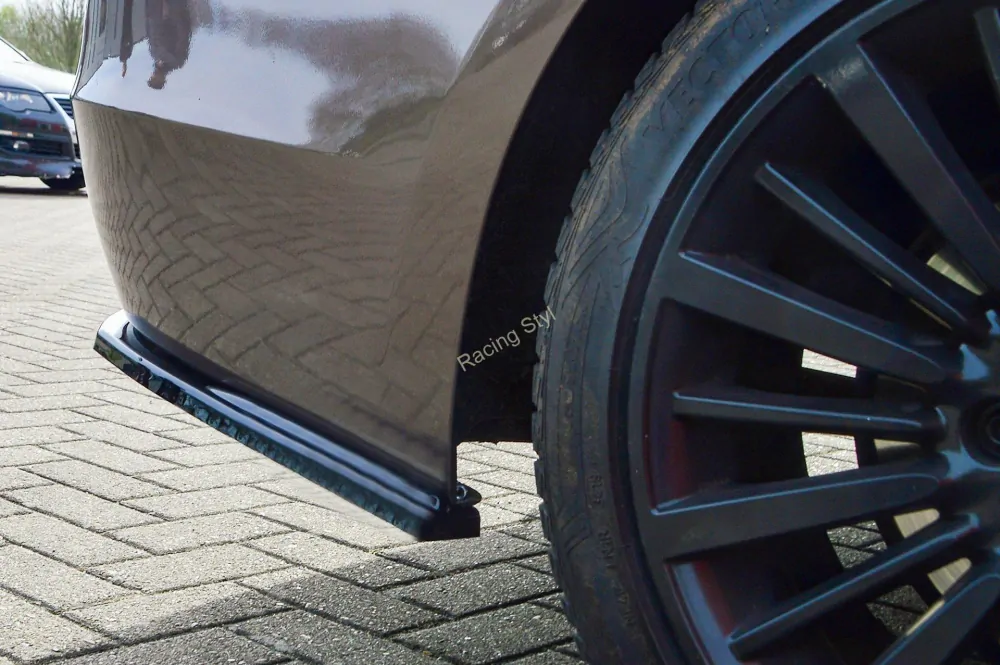 BMW 3 F30 boční spoilery na zadní nárazník Glossy Black IN Tuning Lesk.