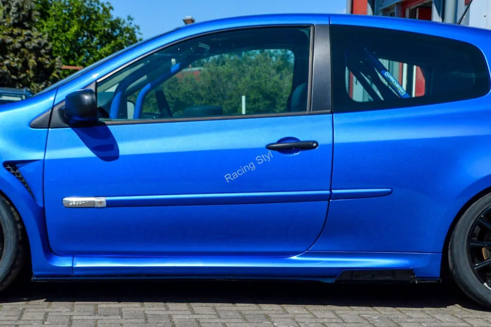 Renault Clio RS Phase 2 spoilery pod boční prahy Glossy Black IN Tuning Lesk.