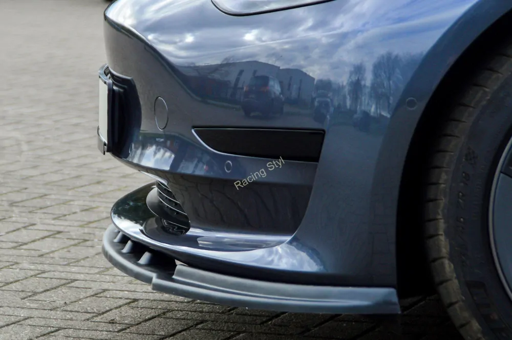 Tesla Model 3 přední spoiler lipa IN Tuning Matt.