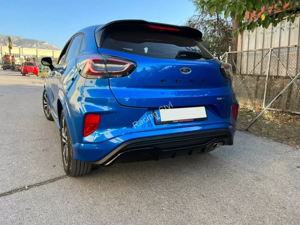 Ford Puma ST-Line 2019- difuzor na zadní nárazník Glossy Black MD Design Lesk.
