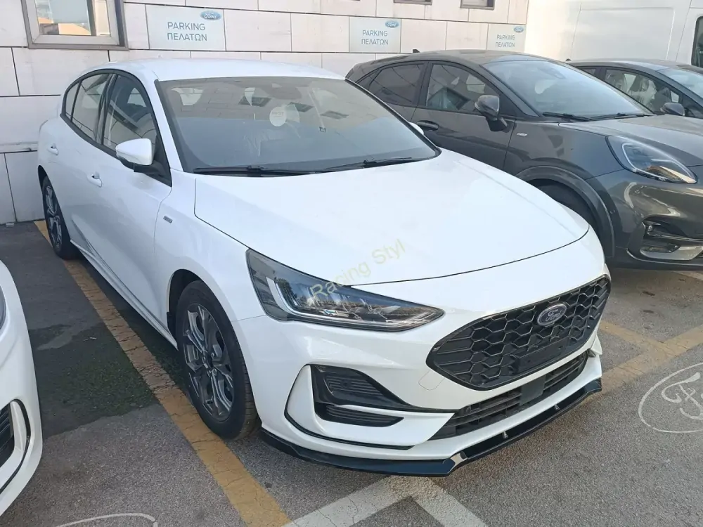 Ford Focus Mk4 Facelift ST/ ST-Line přední spoiler lipa Glossy Black MD Design Lesk.