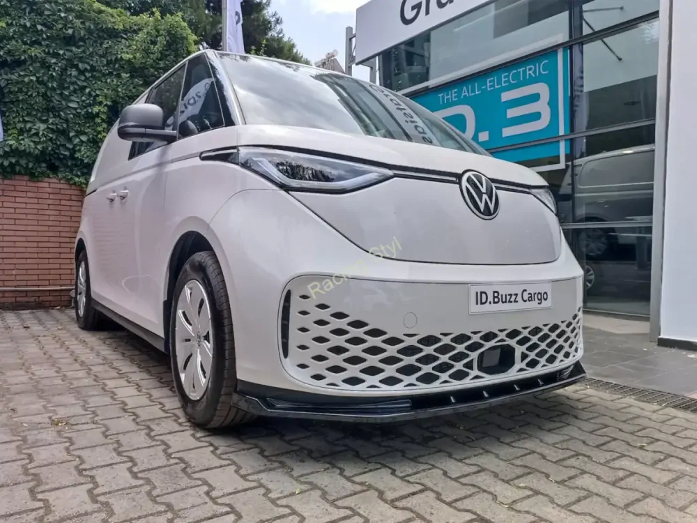 VW ID. Buzz přední spoiler pod nárazník Glossy Black MD Design Lesk.