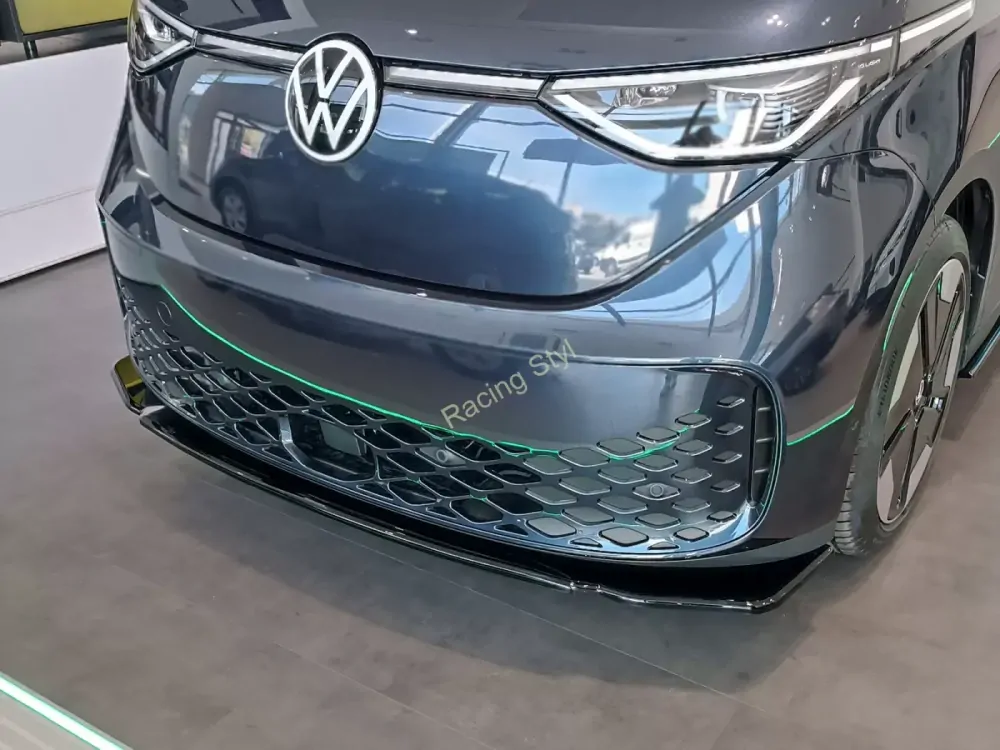 VW ID. Buzz přední spoiler lipa Glossy Black MD Design Lesk.
