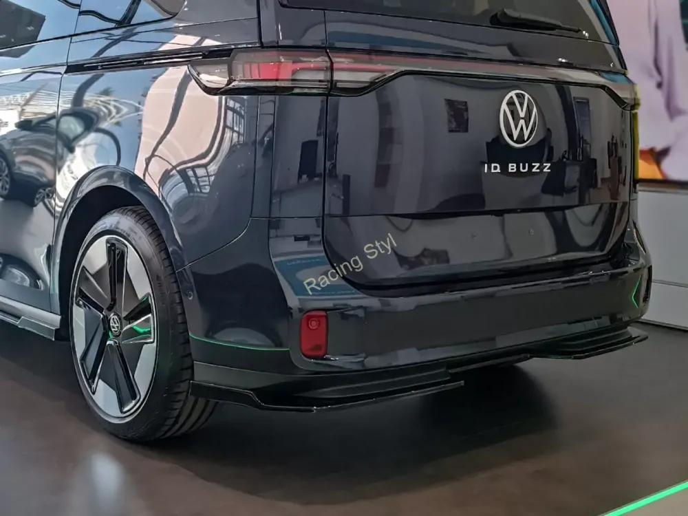 VW ID. Buzz spoiler pod zadní nárazník Glossy Black MD Design Lesk.