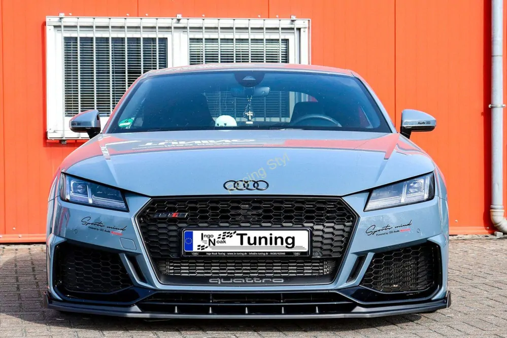 Audi TTRS 8S Facelift přední spoiler lipa s křidélky IN Tuning Matt.