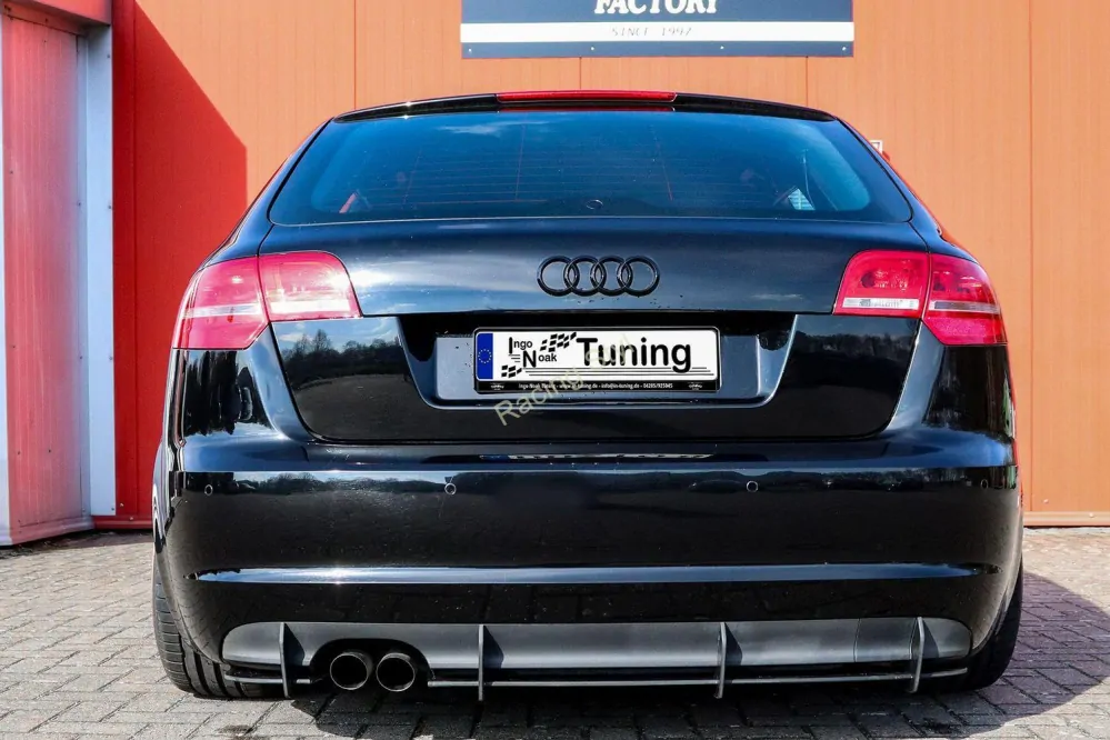 Audi A3 8P Facelift difuzor na zadní nárazník IN Tuning