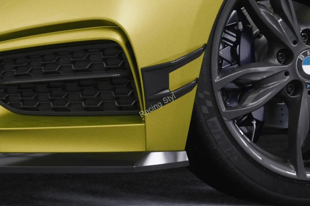 BMW 2 F22/ F23 M-Paket/ M2 boční spoilery na přední nárazník Glossy Black CSR Lesk