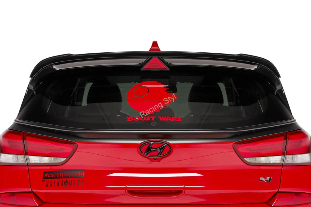 Hyundai I30 N (PD) N spoiler na zadní křídlo Glossy Black CSR Lesk.