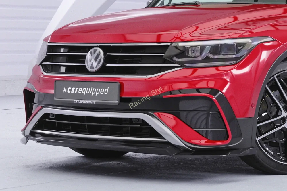 VW Tiguan 2 typ AD Facelift Allspace přední spoiler lip CSR