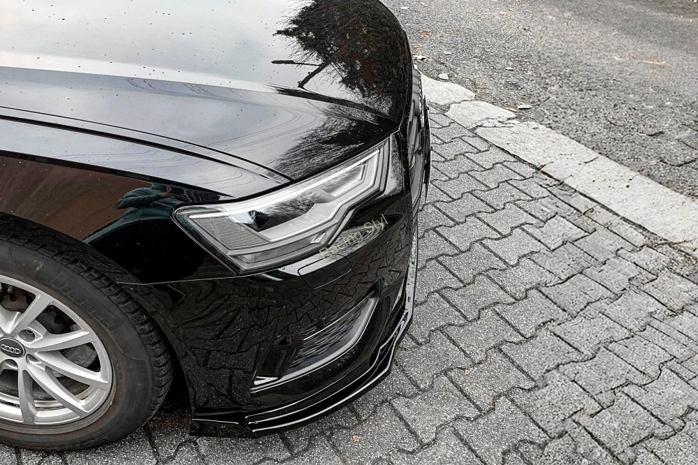 Audi A6 4K C8 přední spoiler lip s křidélky IN Tuning Matt.