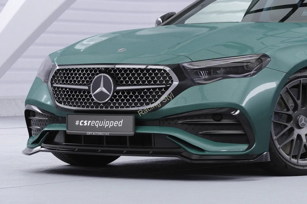 Mercedes Benz E W214/ S214 AMG-Line přední spoiler lip Glossy Black CSR Lesk.