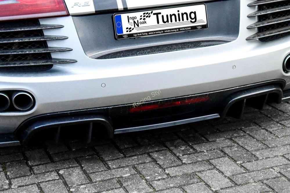 Audi R8 42 V8 spoiler na zadní nárazník se žebrováním IN Tuning