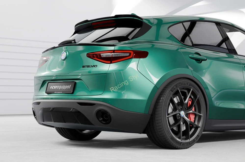Alfa Romeo Stelvio spoiler nad zadní okno Glossy Black CSR Lesk.