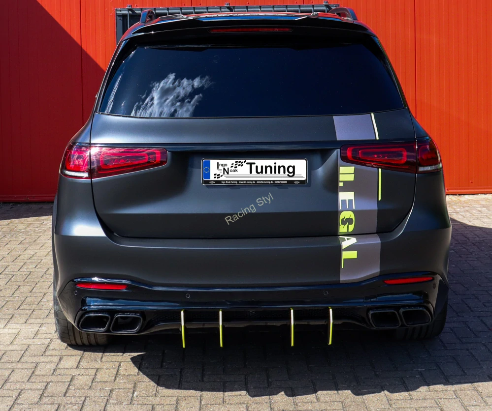 Mercedes GLS 63 AMG 4Matic lamely na originální difuzor IN Tuning