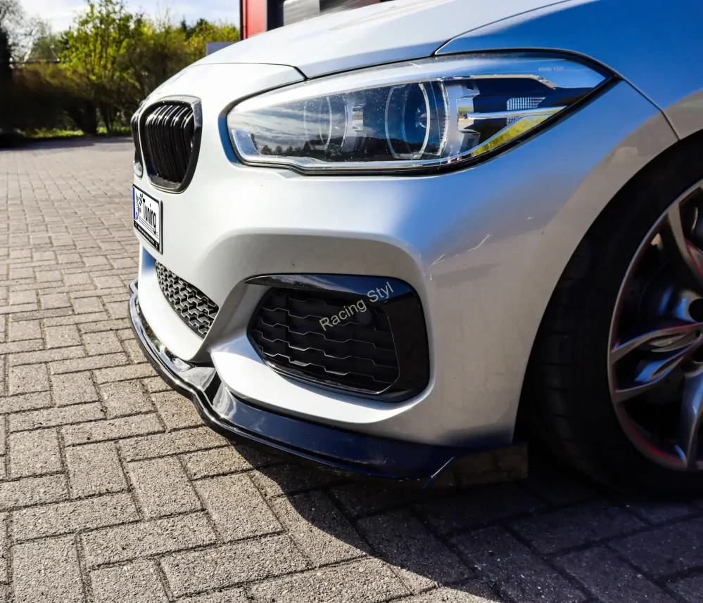 BMW 1 F20 M-140i přední spoiler lip s křidélky Glossy Black IN Tuning Lesk