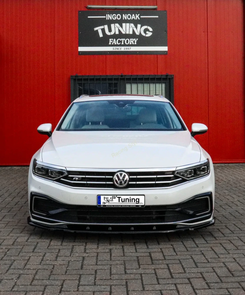 VW Passat 3G B8 R-Line Facelift přední spoiler lip Glossy Black IN Tuning Lesk
