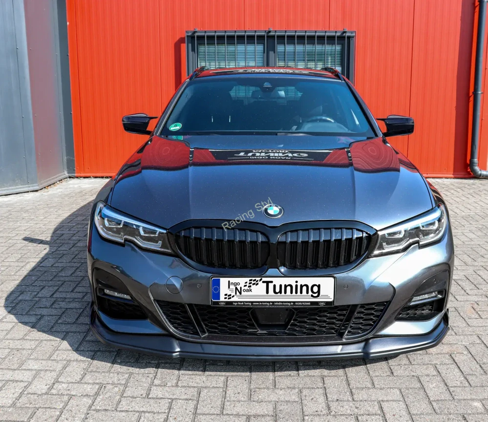 BMW 3 G20/ G21 M-Paket přední spoiler lip s křidélky Glossy Black IN Tuning Lesk