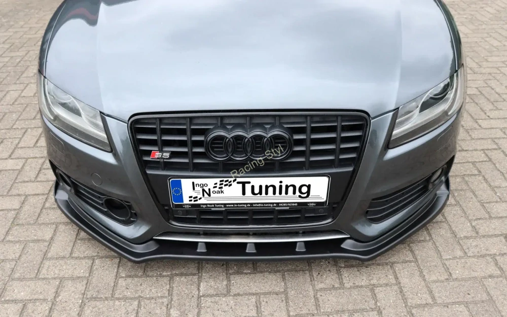 Audi A5 B8 S-Line přední spoiler lip s křidélky Glossy Black IN Tuning Lesk