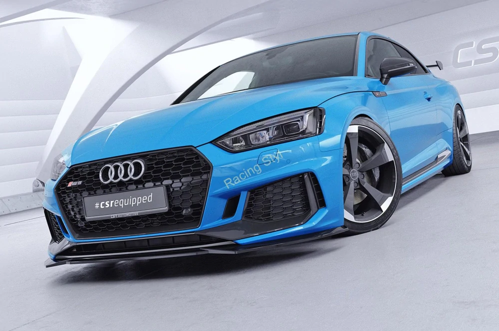Audi RS5 (F5) přední spoiler lip Glossy Black CSR Lesk