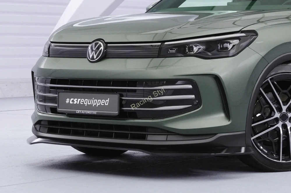VW Tiguan 3 přední spoiler lip Glossy Black CSR Lesk
