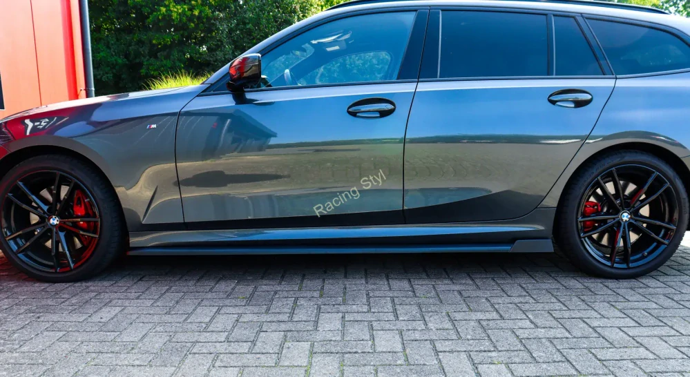 BMW 3 G20/G21 M-Paket spoilery pod boční prahy s křidélky vzadu IN Tuning