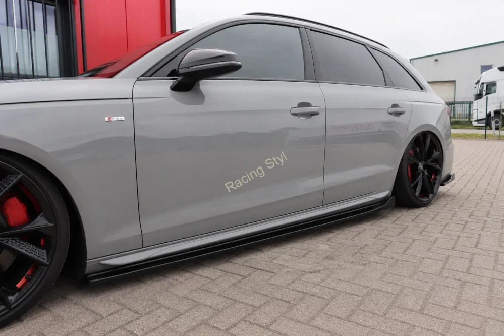 Audi A4 B9 8W S-Line Facelift spoilery pod boční prahy s křidélkem IN Tuning