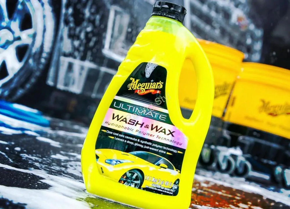 Meguiar's Ultimate Wash & Wax - luxusní, nejkoncentrovanější autošampon s příměsí karnauby a polymerů, 1420 ml