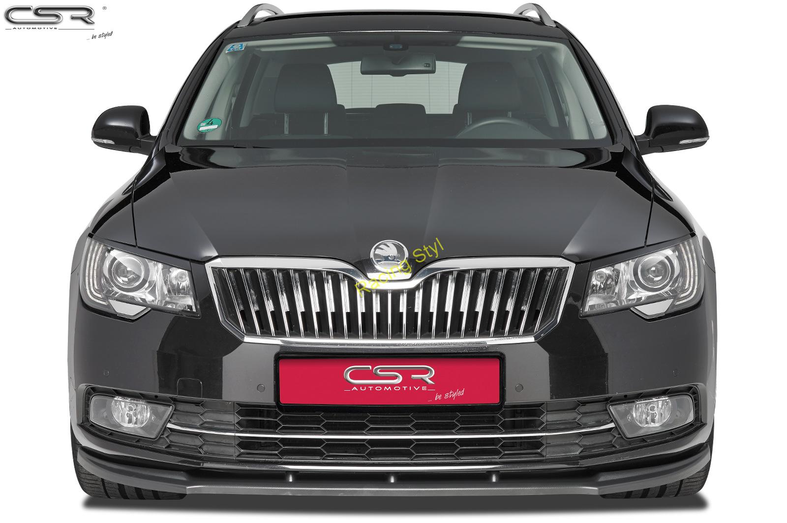 Škoda Superb II 2013- přední spoiler lipa Carbon-Look CSR