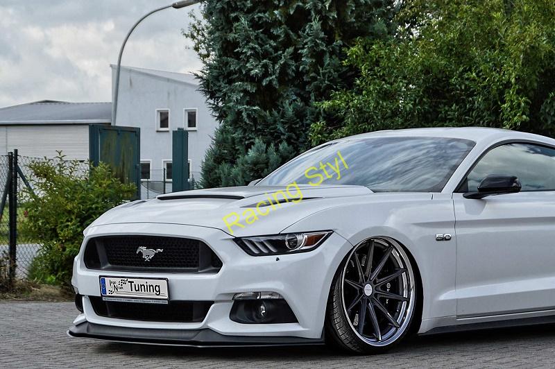 Ford Mustang GT 2014- přední spoiler lipa Glossy Black IN Tuning Lesk.