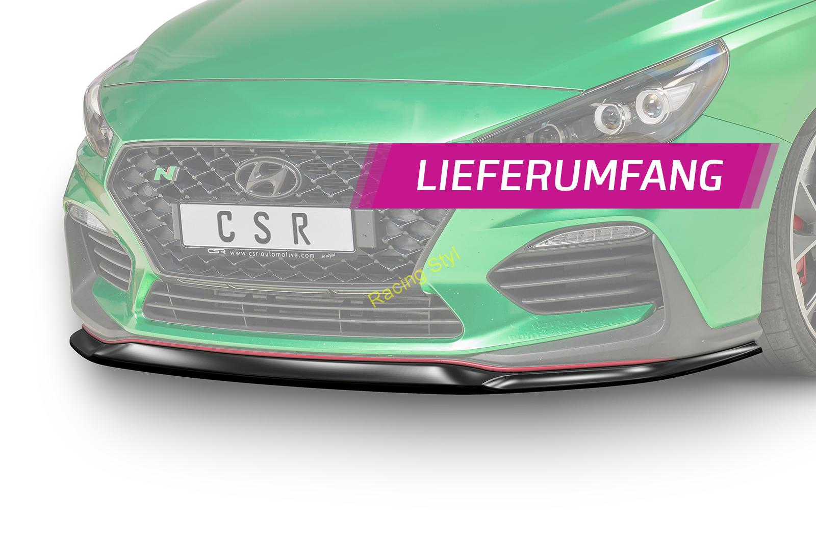 Hyundai I30 N/ N-Line (PD) přední spoiler lipa Glossy Black CSR Lesk