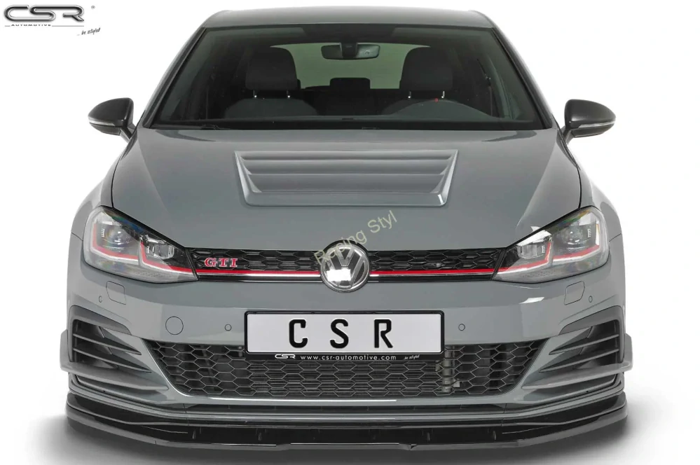 VW Golf 7 GTI TCR 2019- přední spoiler lip Glossy Black CSR Lesk