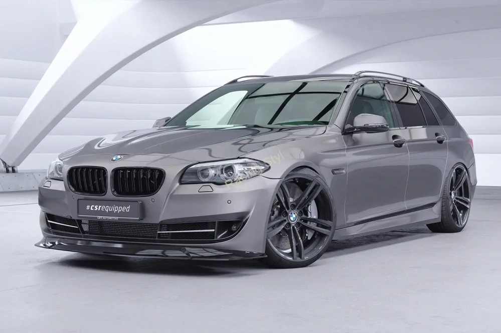 BMW 5 F10/ F11 přední spoiler lip Glossy Black CSR Lesk