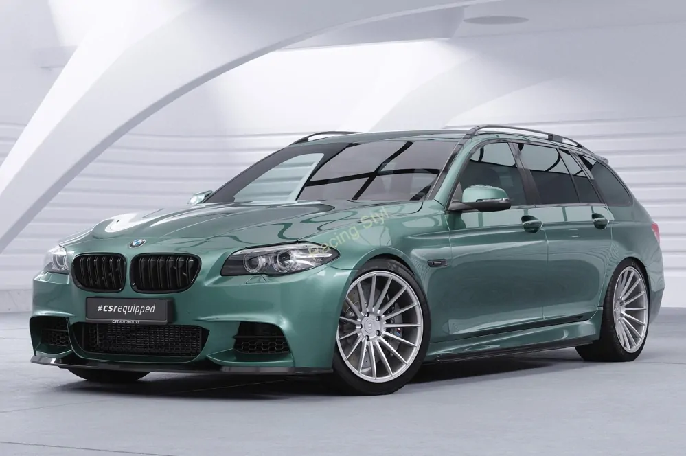 BMW 5 F10/ F11 M-Paket přední spoiler lip Glossy Black CSR Lesk