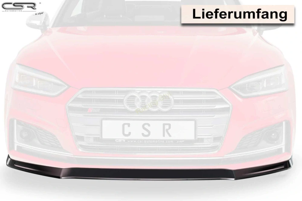 Audi A5 F5 S-Line/ S5 přední spoiler lip Glossy Black CSR Lesk